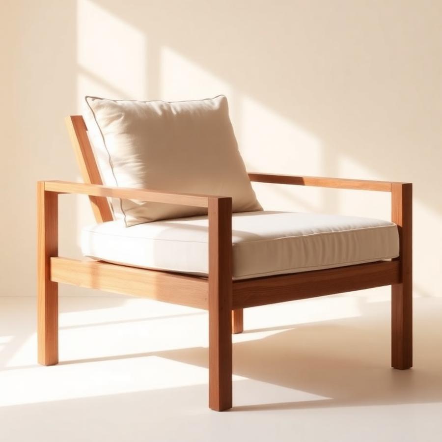 Coastal Teak Lounge Chair